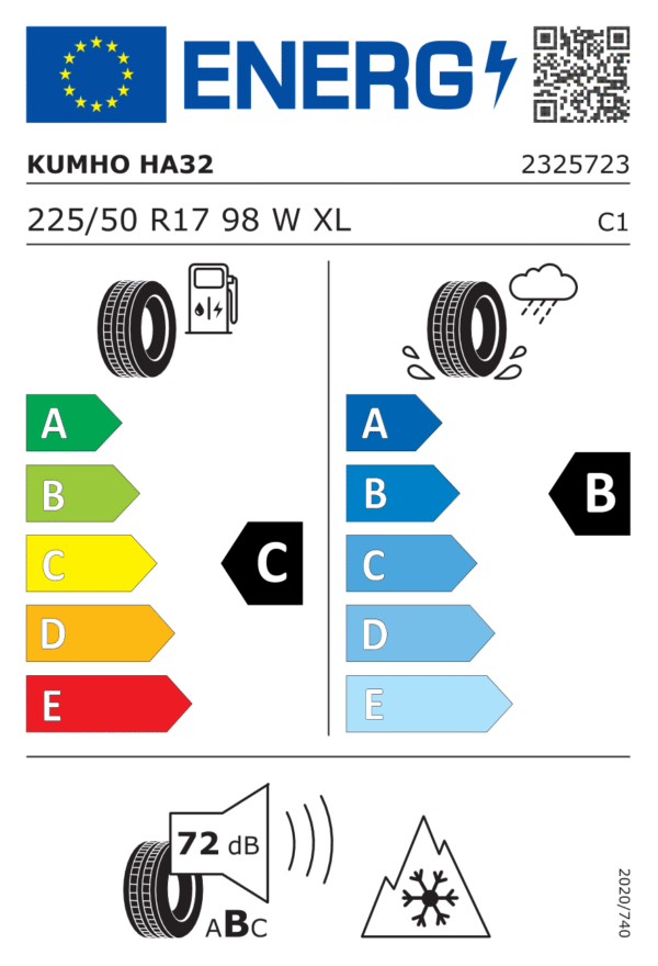 Kumho Solus HA32 225/50 R17 98W XL 3PMSF - obrazek 2